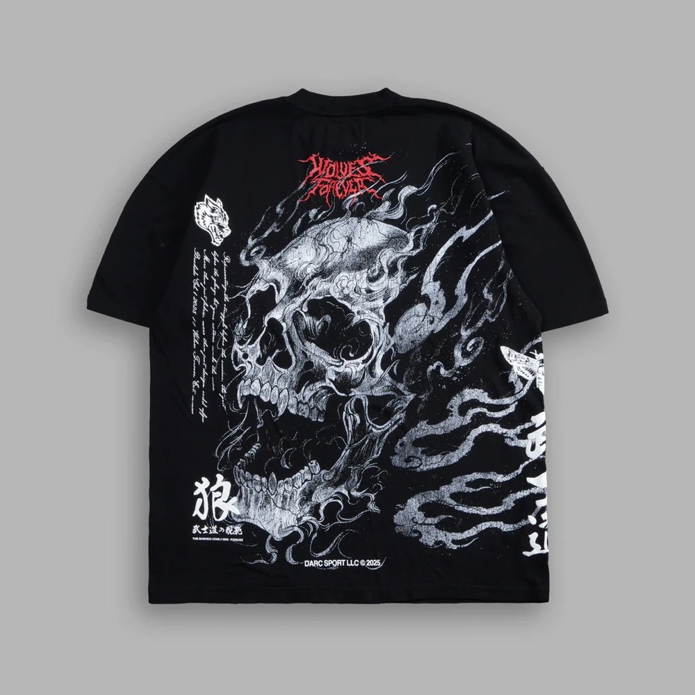 DARC SHINIGAMI "SIDE BY SIDE" SERIES PREMIUM TEE IN BLACK